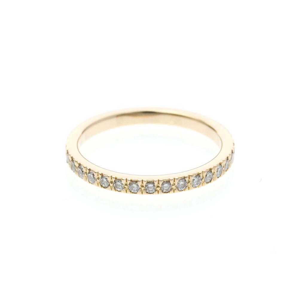 Tiffany & Co. Novo Band 18K Rose Gold and Diamonds 2mm